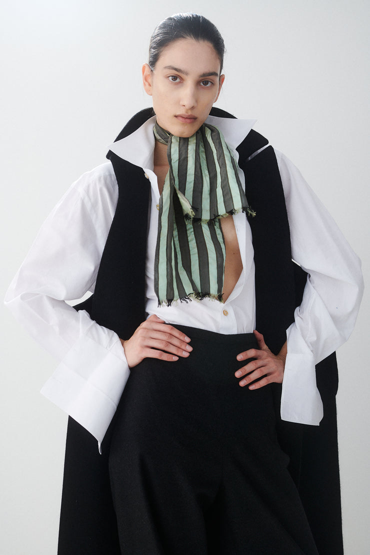 Antique Striped Silk Ascot - Desert Vintage