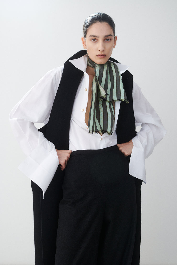 Antique Striped Silk Ascot - Desert Vintage