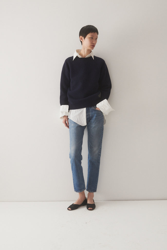 Vintage Navy Wool Sweater - Desert Vintage