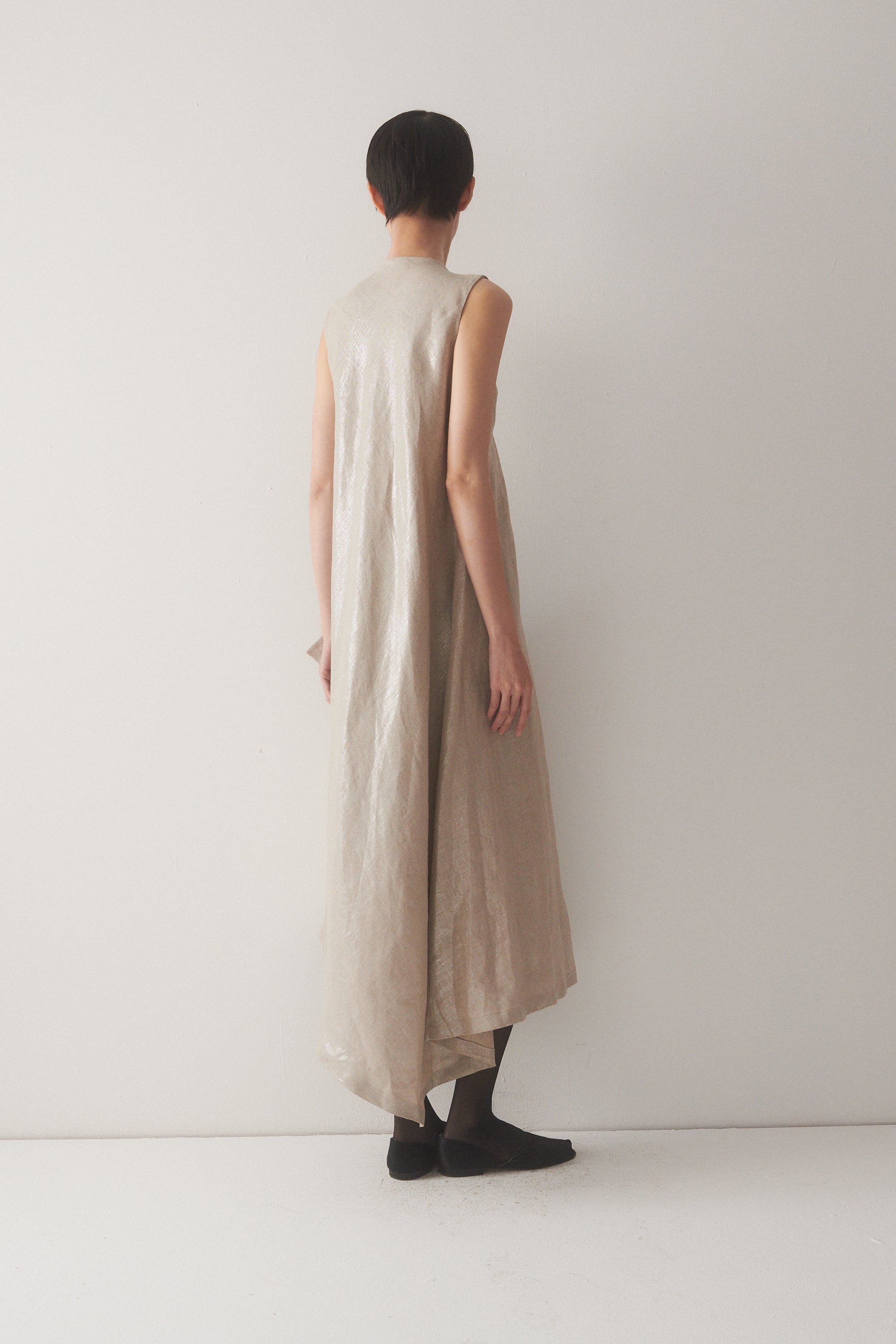 Ferré Woven Flax Dress - Desert Vintage