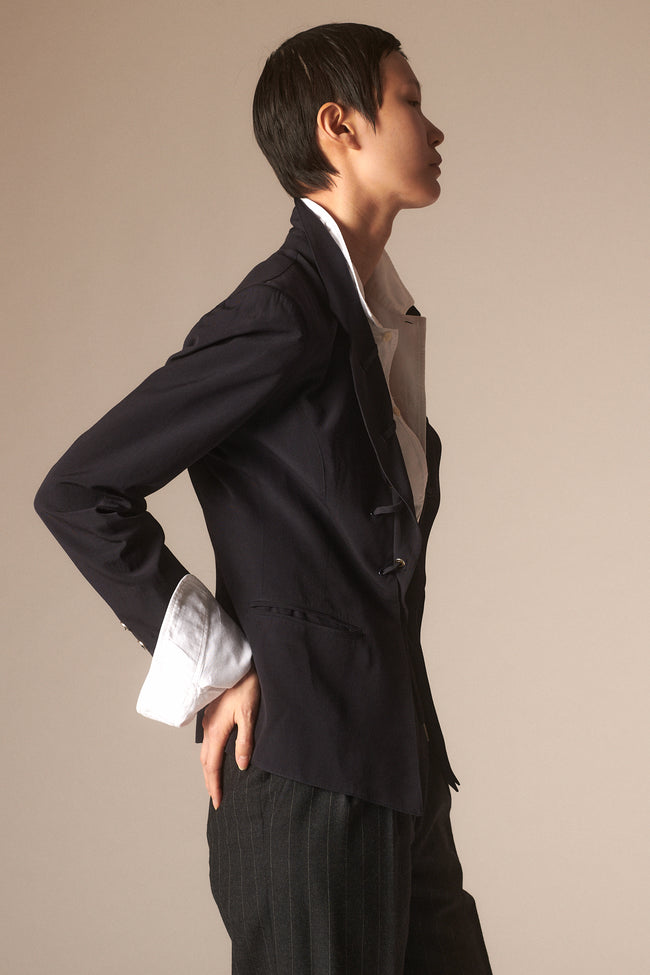 Claude Montana Navy Laced Suit Coat - Desert Vintage