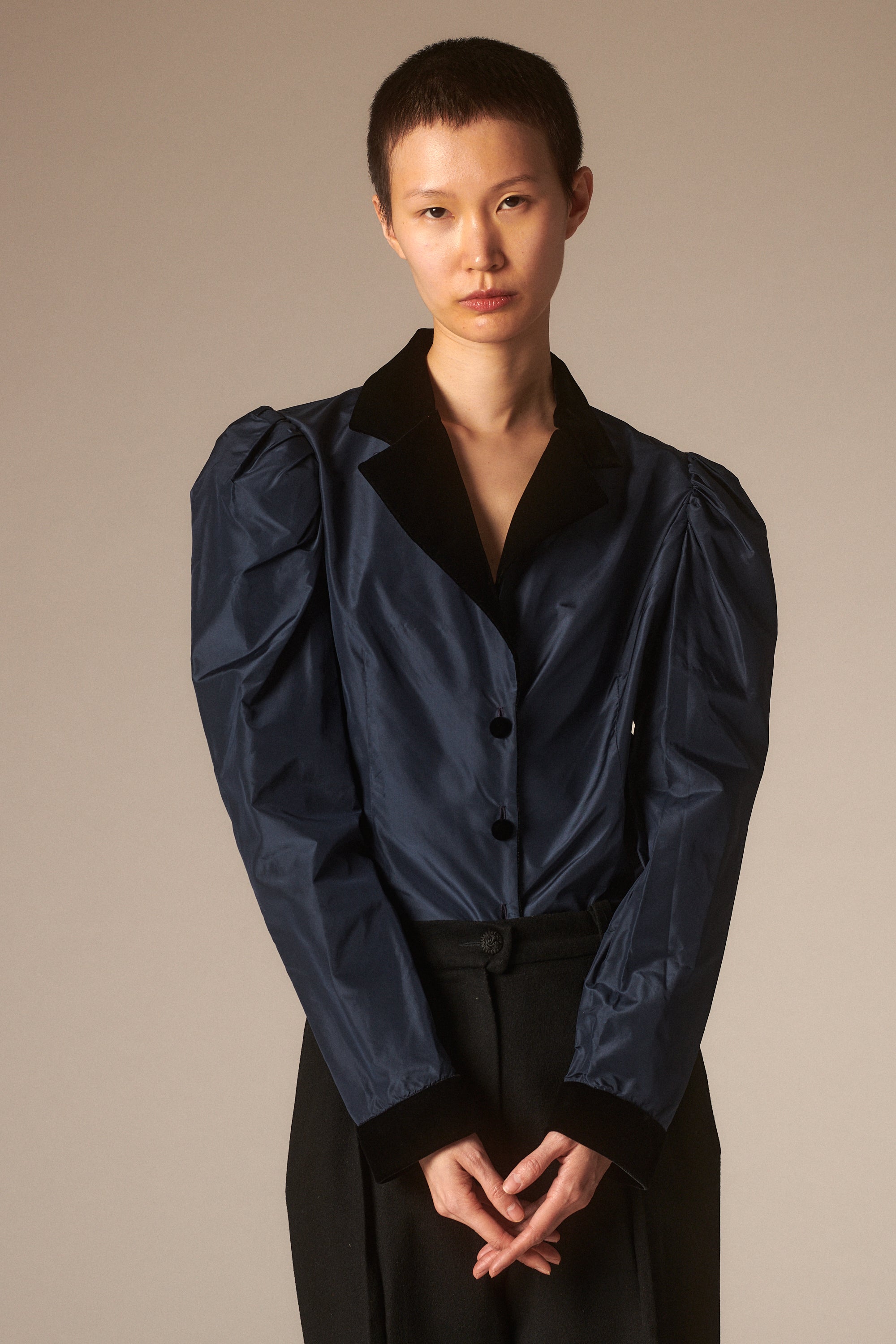 Oscar de la Renta Taffeta Blouse - Desert Vintage
