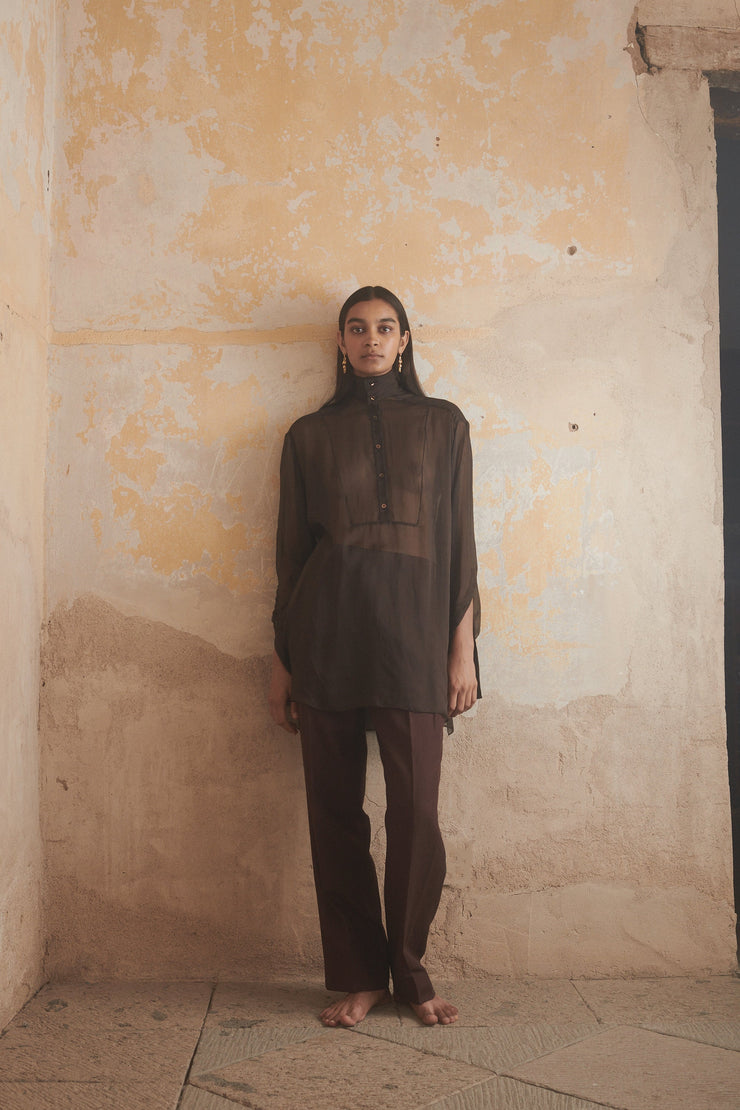 Ténéré - Naïra Pant in Mahogany - Desert Vintage