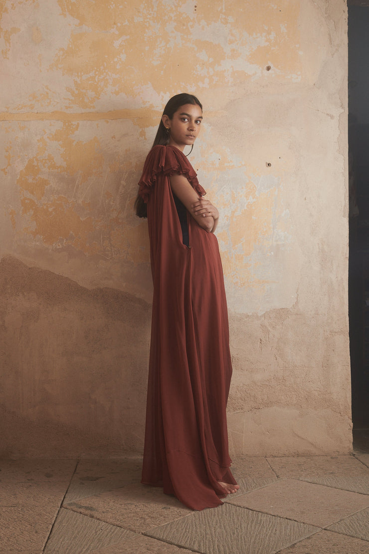 Ténéré Petra Dress in Terra Cotta - Desert Vintage