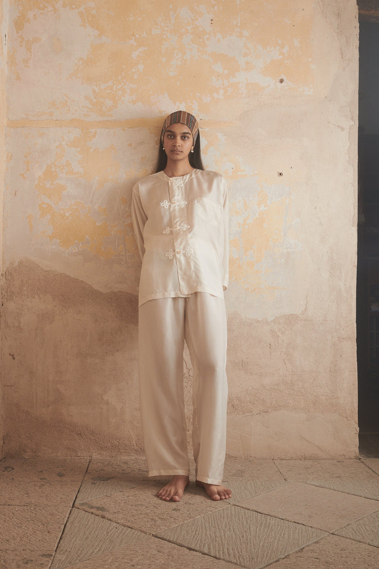 Ténéré Aya Shirt in Antique White - Desert Vintage