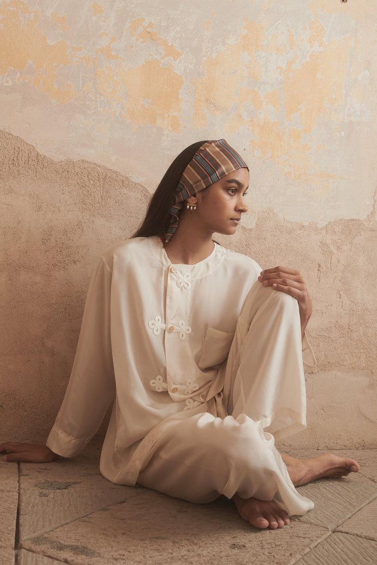 Ténéré Inés Pant in Antique White - Desert Vintage