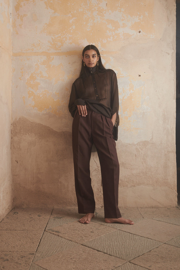 Ténéré - Naïra Pant in Mahogany - Desert Vintage