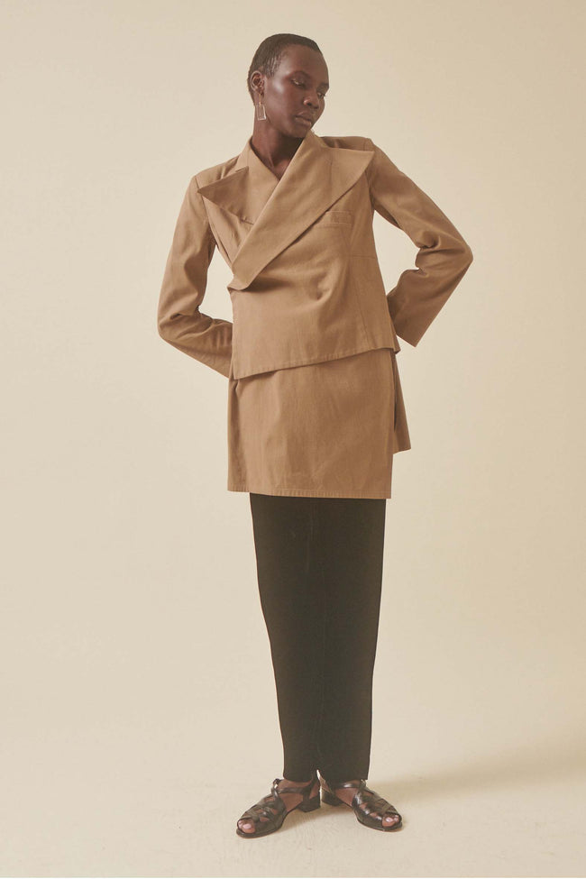 Yohji Yamamoto Asymmetrical Layered Top - Desert Vintage