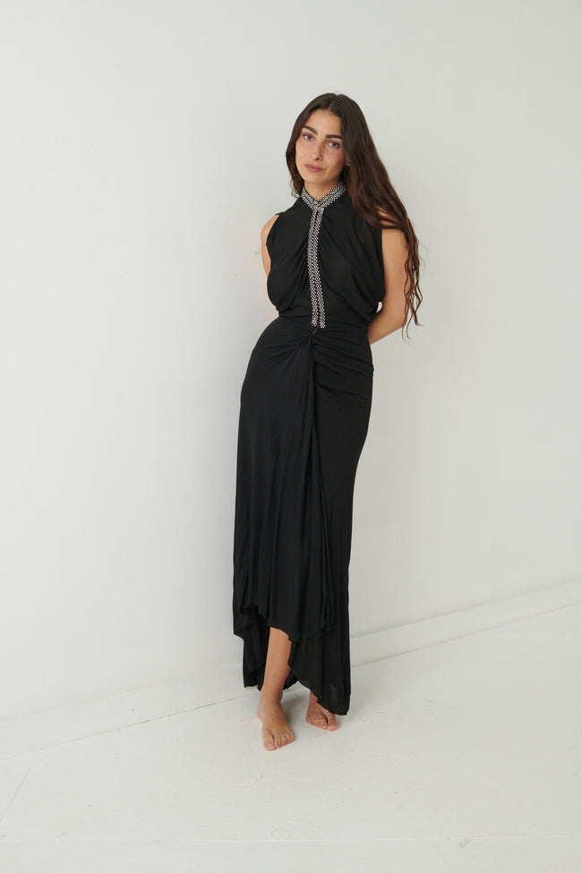 Chloé Black Sequined Gown - Desert Vintage
