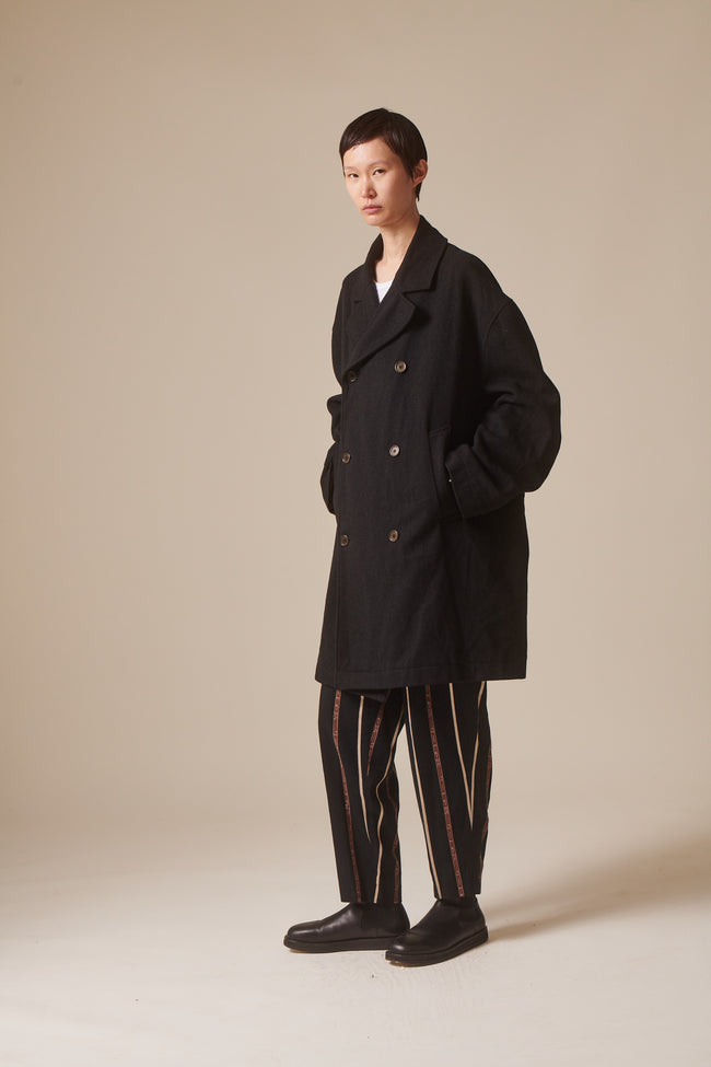 Romeo Gigli Charcoal Gray Overcoat - Desert Vintage